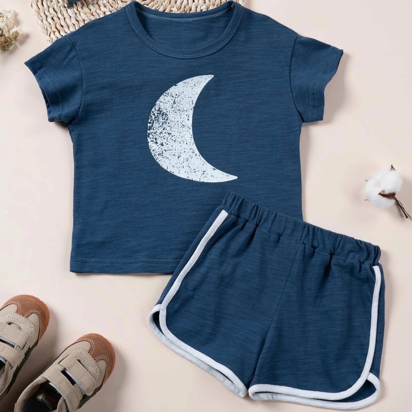 Conjunto de cardigã e shorts de manga curta com lapela para meninos, verão, praia, camisa floral de verão, dois shorts, roupa de outono para meninos