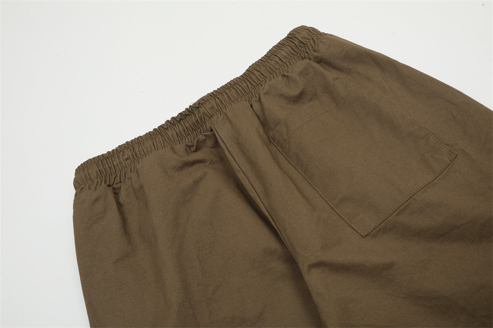 Three Bars Multi-pocket Cargo Pants Men's Loose