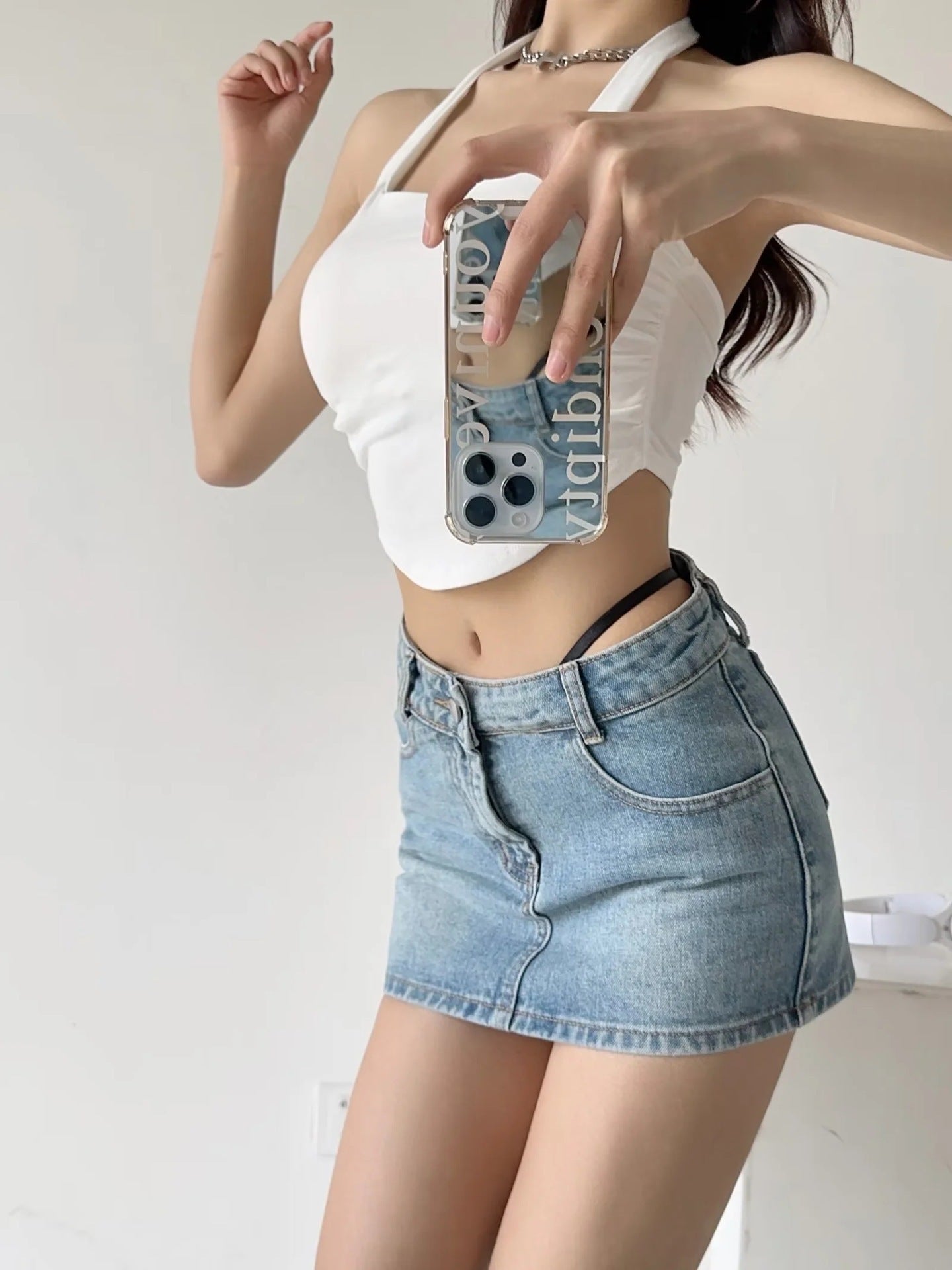 Irregular Fashion Denim Skirt For Women