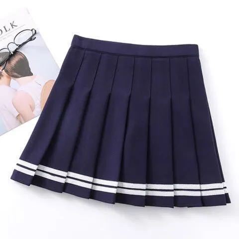 Short Skirt Women's Summer High Waist Pleated Skirt Slimming Skirt