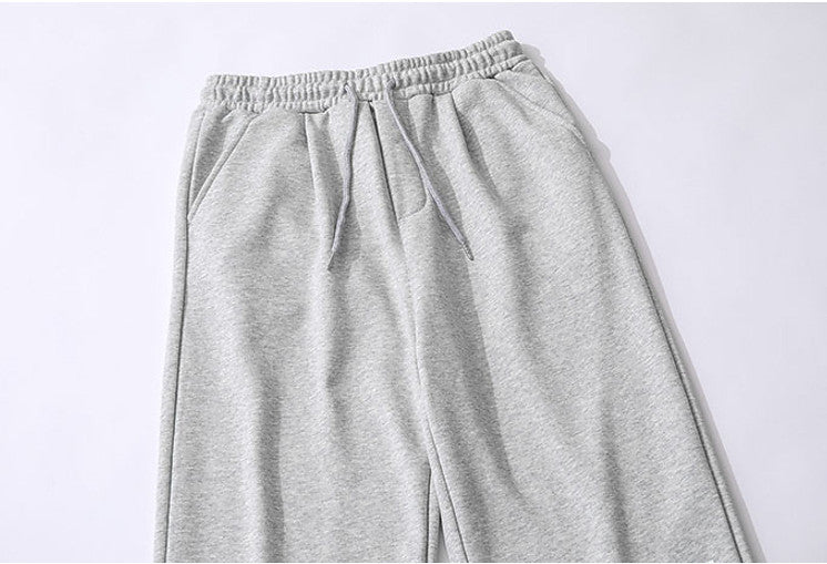 Simple Embroidered Label Straight Leg Casual Sweatpants Trendy Brand Street Loose Sweatpants