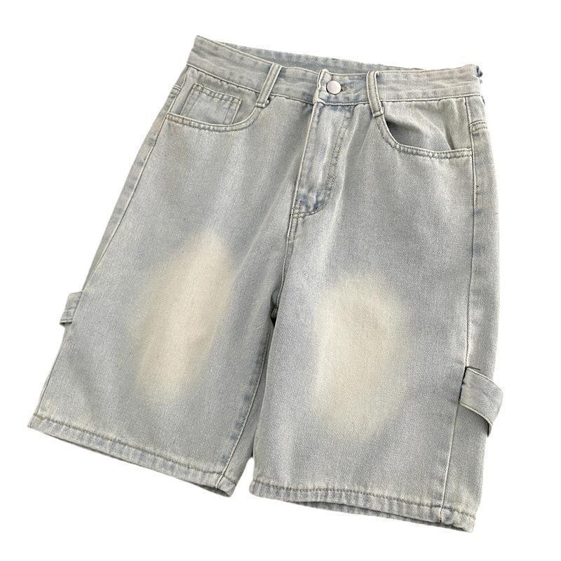 Denim Shorts Men's Summer Ins Hong Loose Personality