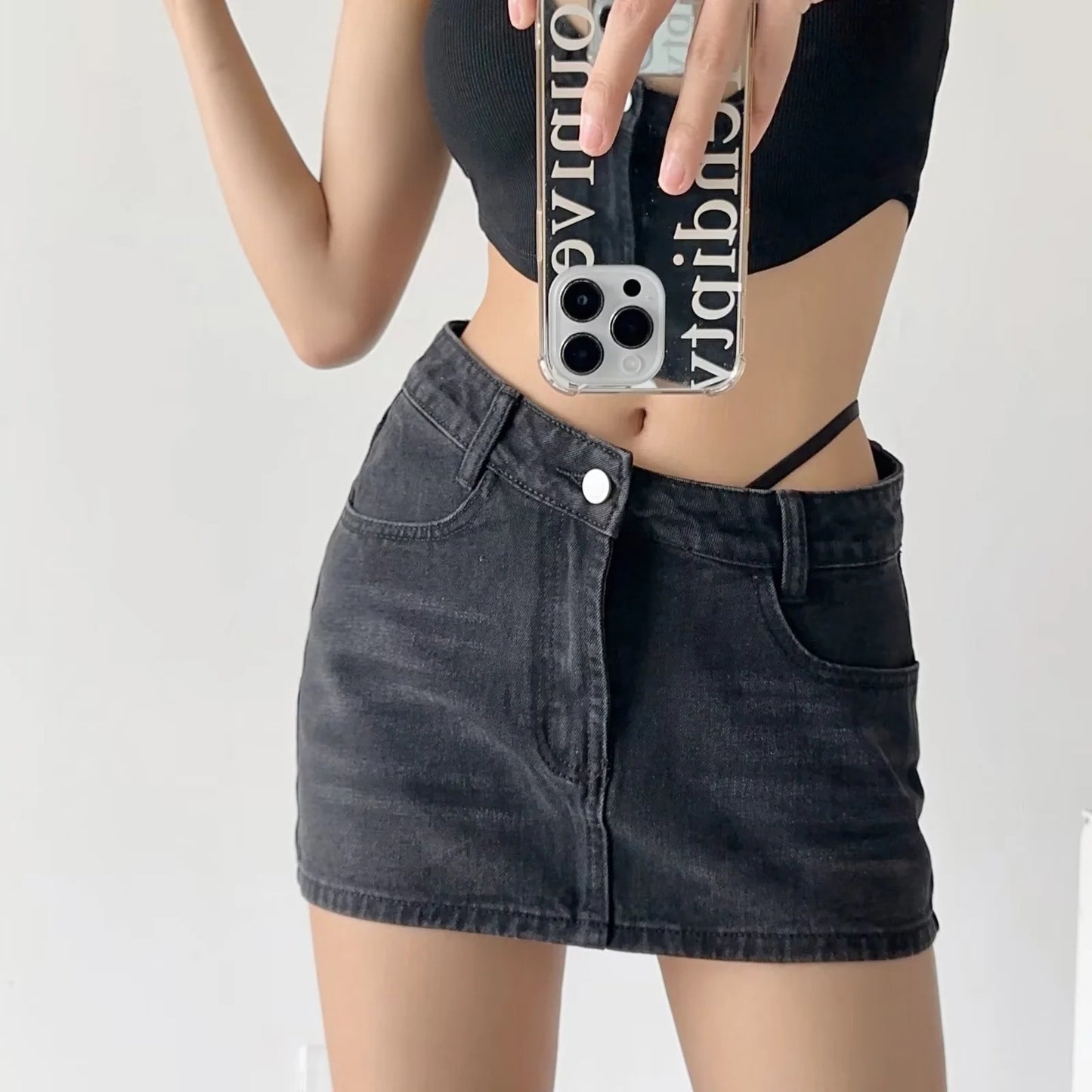 Irregular Fashion Denim Skirt For Women