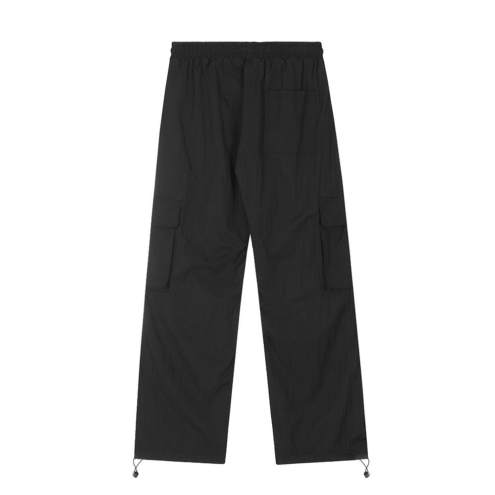 Loose Multi-pocket Workwear Straight-leg Trousers Men