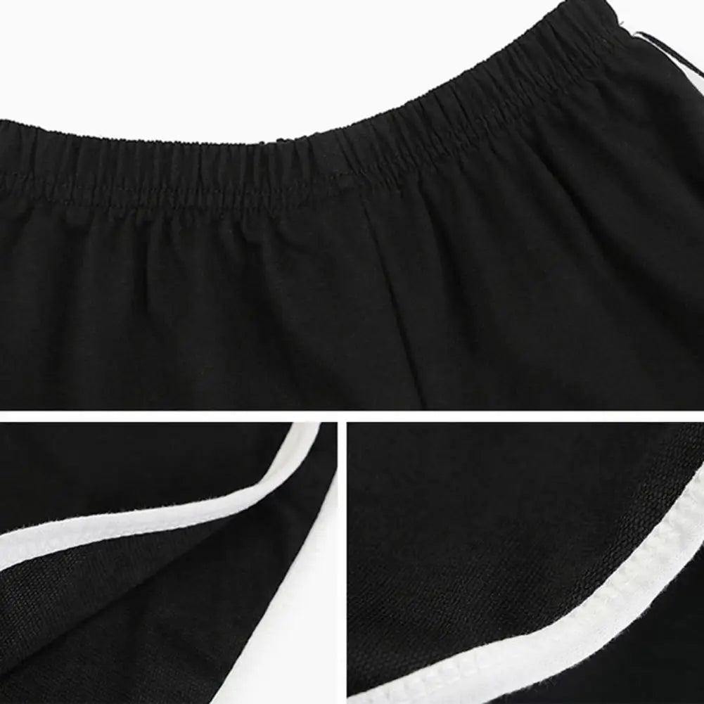 2021 Patchwork shorts women High Waist Summer Running Shorts Women Elastic Waist Stretchy sport Shorts Daily Black wear  xxxl