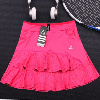 2020 NEW Lotus leaf Tennis skirts Women's Sport Short  Yoga High Elastic Waist  Stretch Skirt Shorts Female Tennis Skort