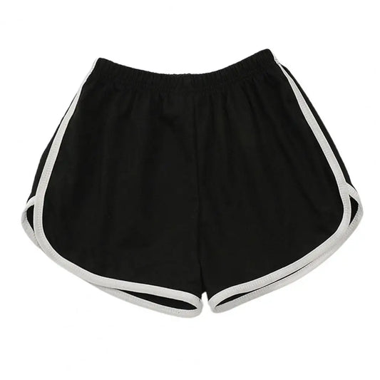 2021 Patchwork shorts women High Waist Summer Running Shorts Women Elastic Waist Stretchy sport Shorts Daily Black wear  xxxl