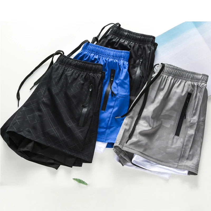 Camouflage Running Shorts Men Crossfit Sport Shorts Men Fitness Gym Shorts Men With Pocket Bodybuilding Soft Short Pants