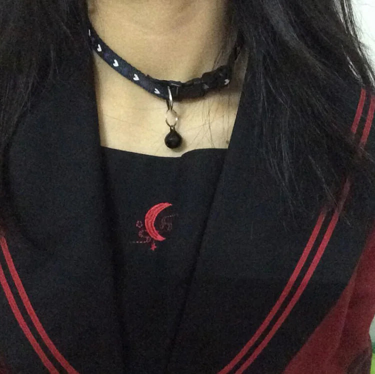 Japanese SWEET LOLITA  NECKLACE girl RABBIT necklace  Trendy Sexy DARK BLACK Punk Gothic Women choker Jewelry Gift