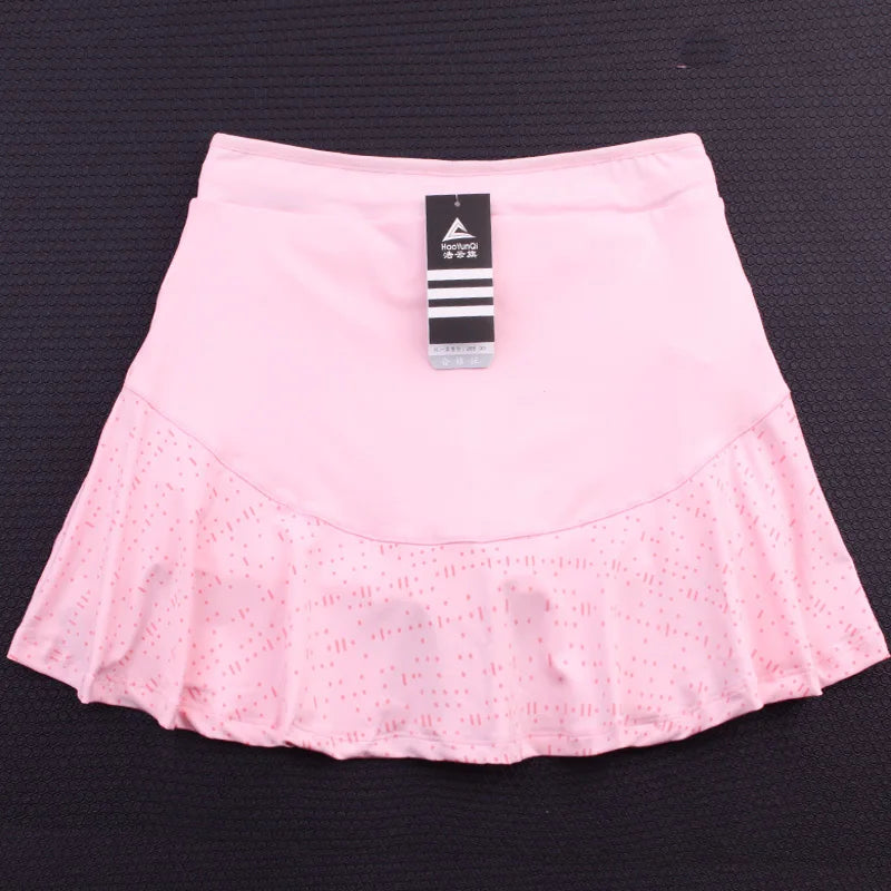 2020 NEW Lotus leaf Tennis skirts Women's Sport Short  Yoga High Elastic Waist  Stretch Skirt Shorts Female Tennis Skort