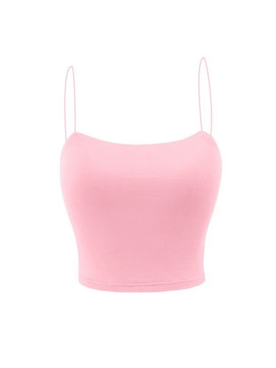 Picture Small Famous Slim-Fit Push-up Tops Spaghetti Strap