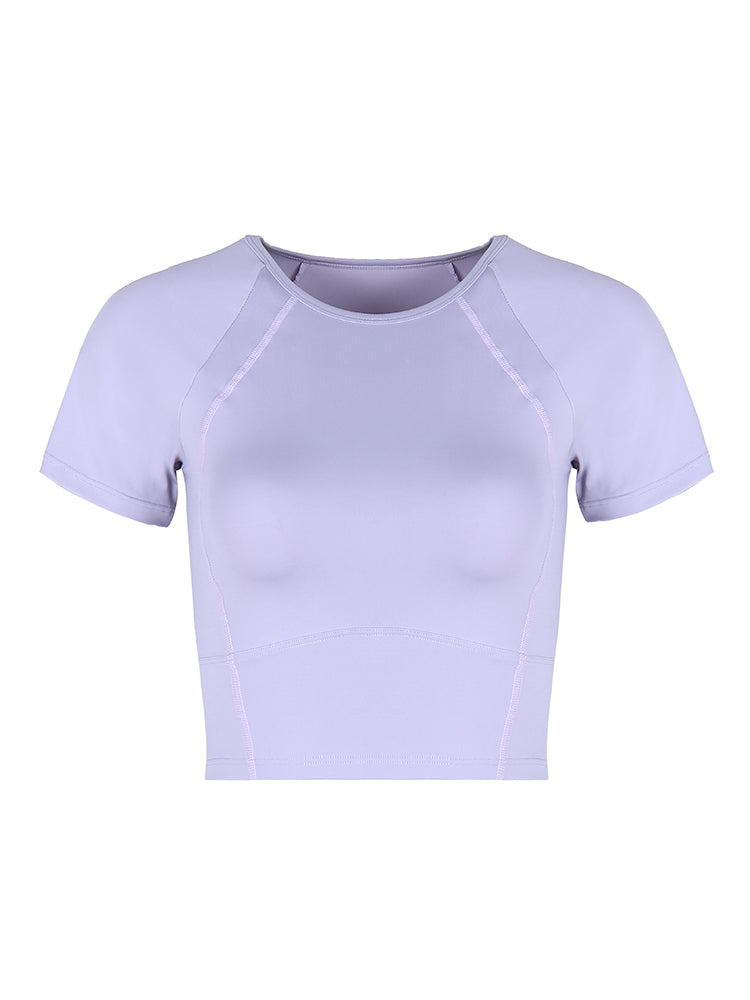 Annerun Tight Women's Short Sleeve Crop Top Sports Tops