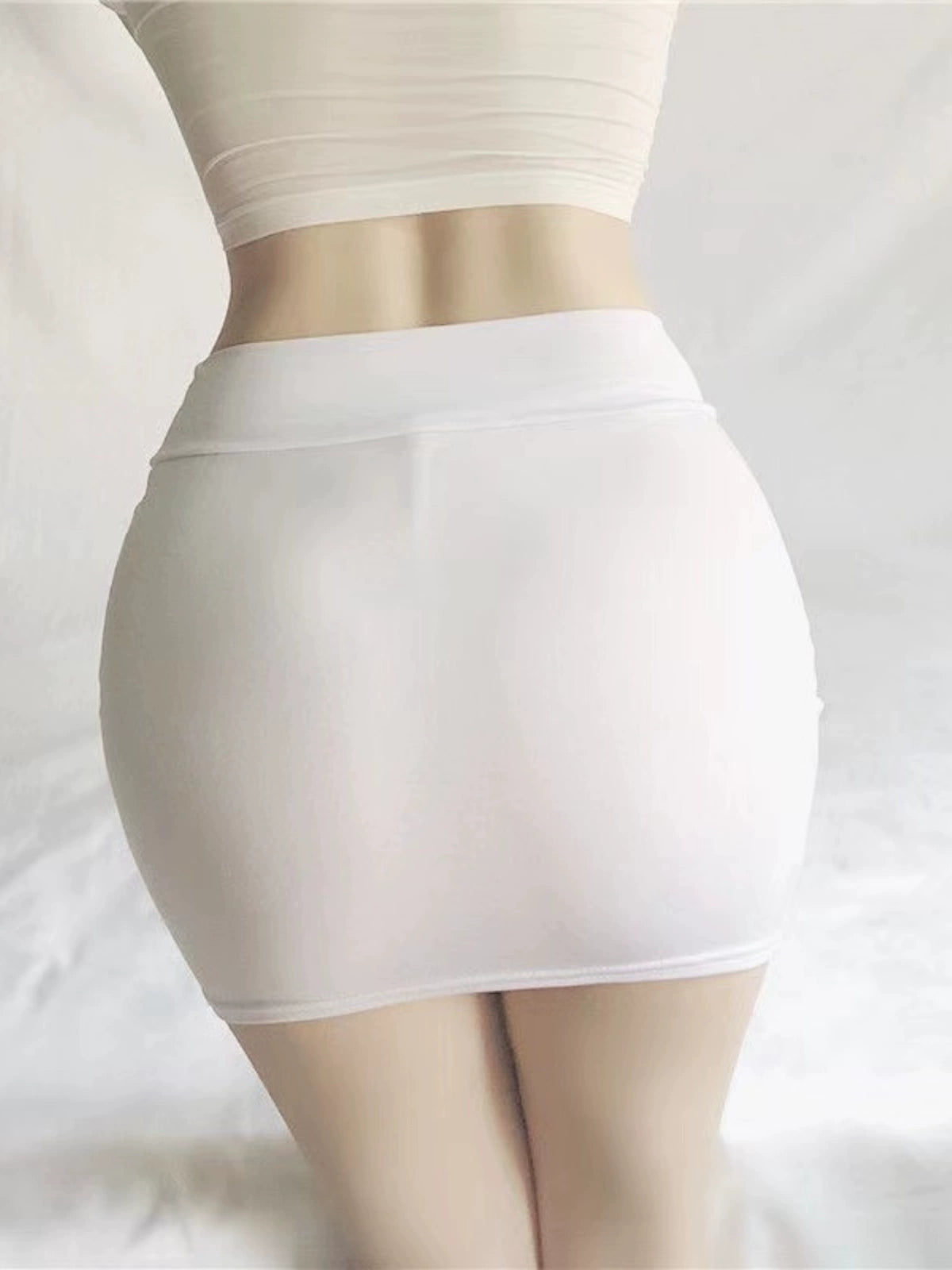 Night Line Safety-Free Pants Easy Exposure Ultra-Thin Miniskirt Nightclub Bodycon Dress Non-Lined Tight Sexy Skirt