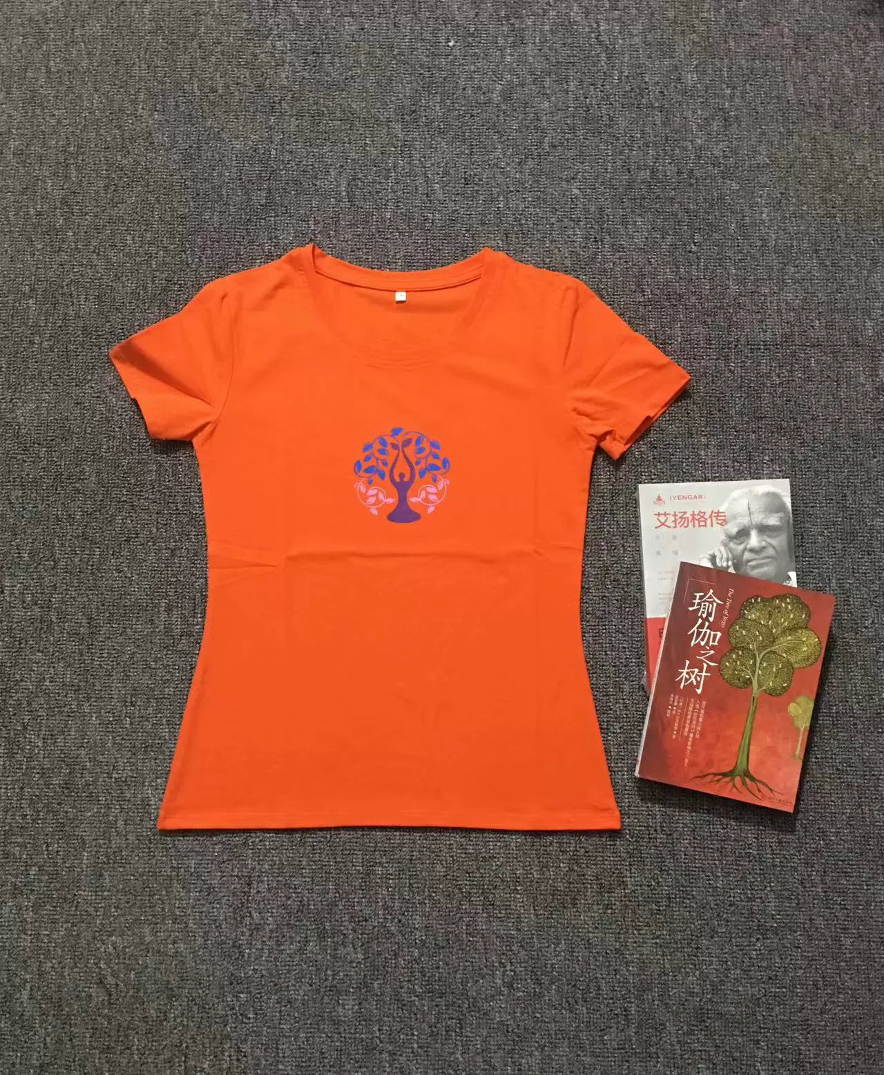 Verão Nova Chegada Iyengar Yoga Roupas Manga Curta Camiseta Top Feminino Silm Fino Algodão Elástico Alto Absorção de Transpiração Propriedade Boa