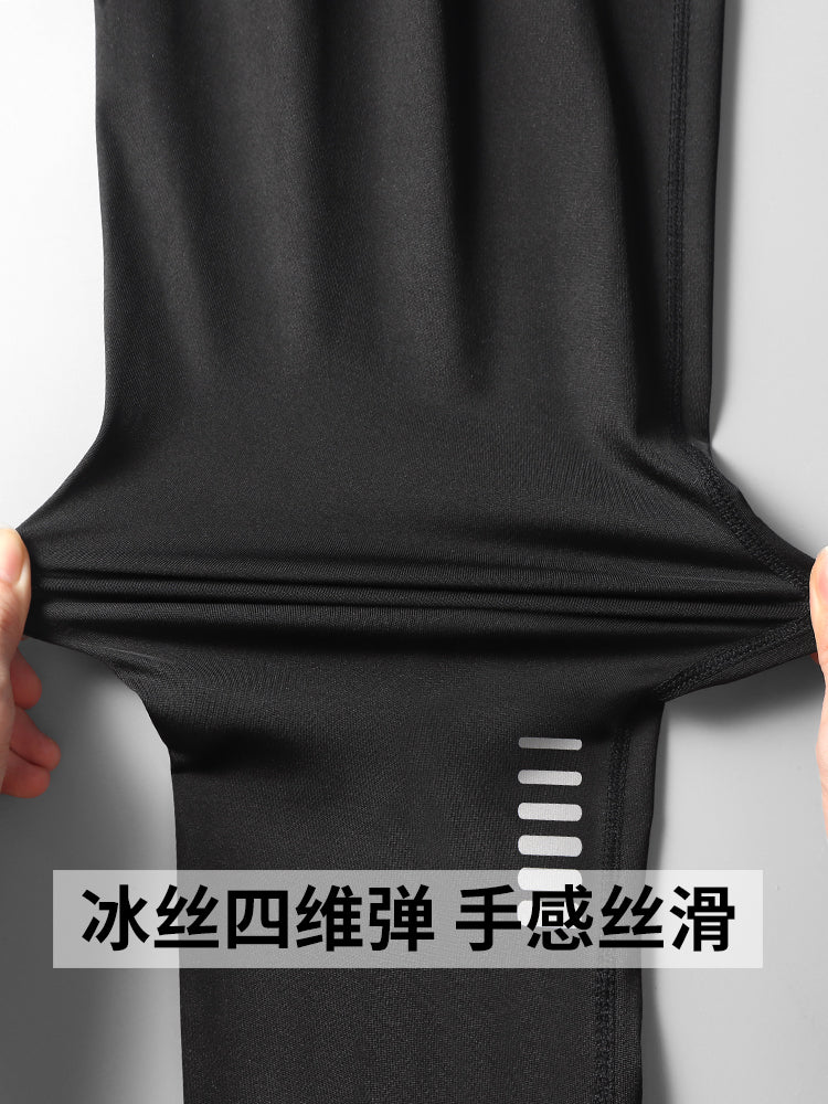 Fake Two-Piece Basketball Shorts Men's Autumn Sports Shorts Suit Quick-Drying Cycling Training Fitness Running Tight Cropped Pants