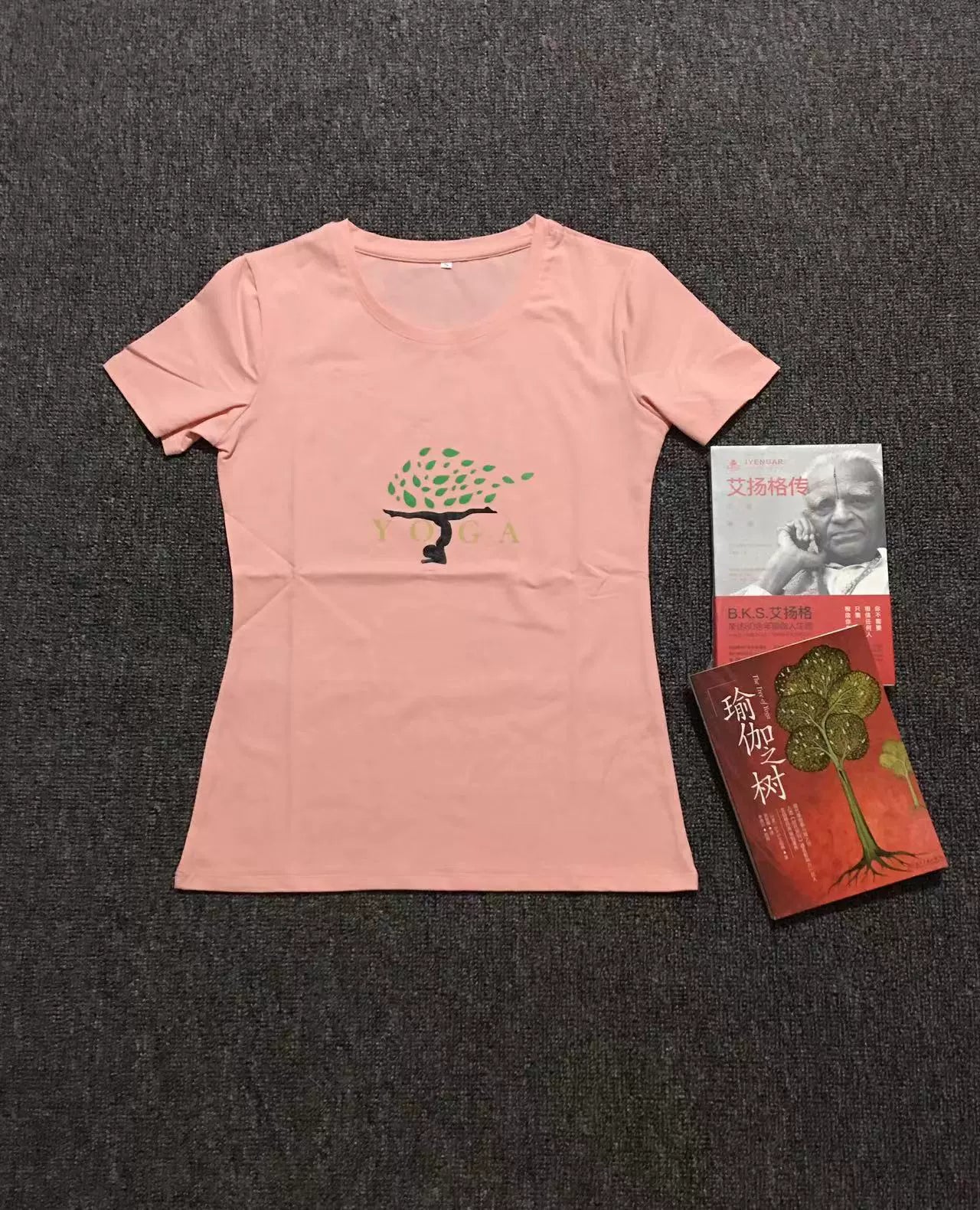 Verão Nova Chegada Iyengar Yoga Roupas Manga Curta Camiseta Top Feminino Silm Fino Algodão Elástico Alto Absorção de Transpiração Propriedade Boa