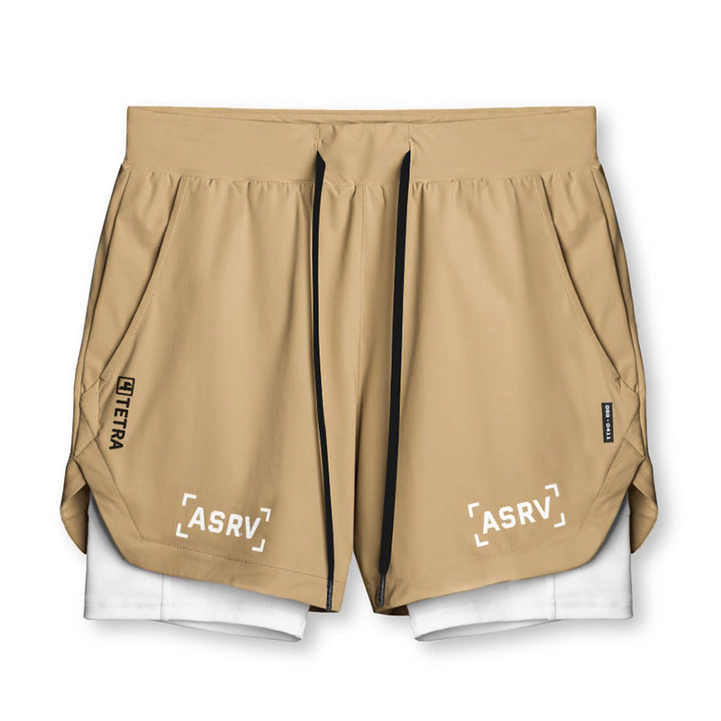 American Fashion Brand Double-Layer Two-in-One Sports Shorts