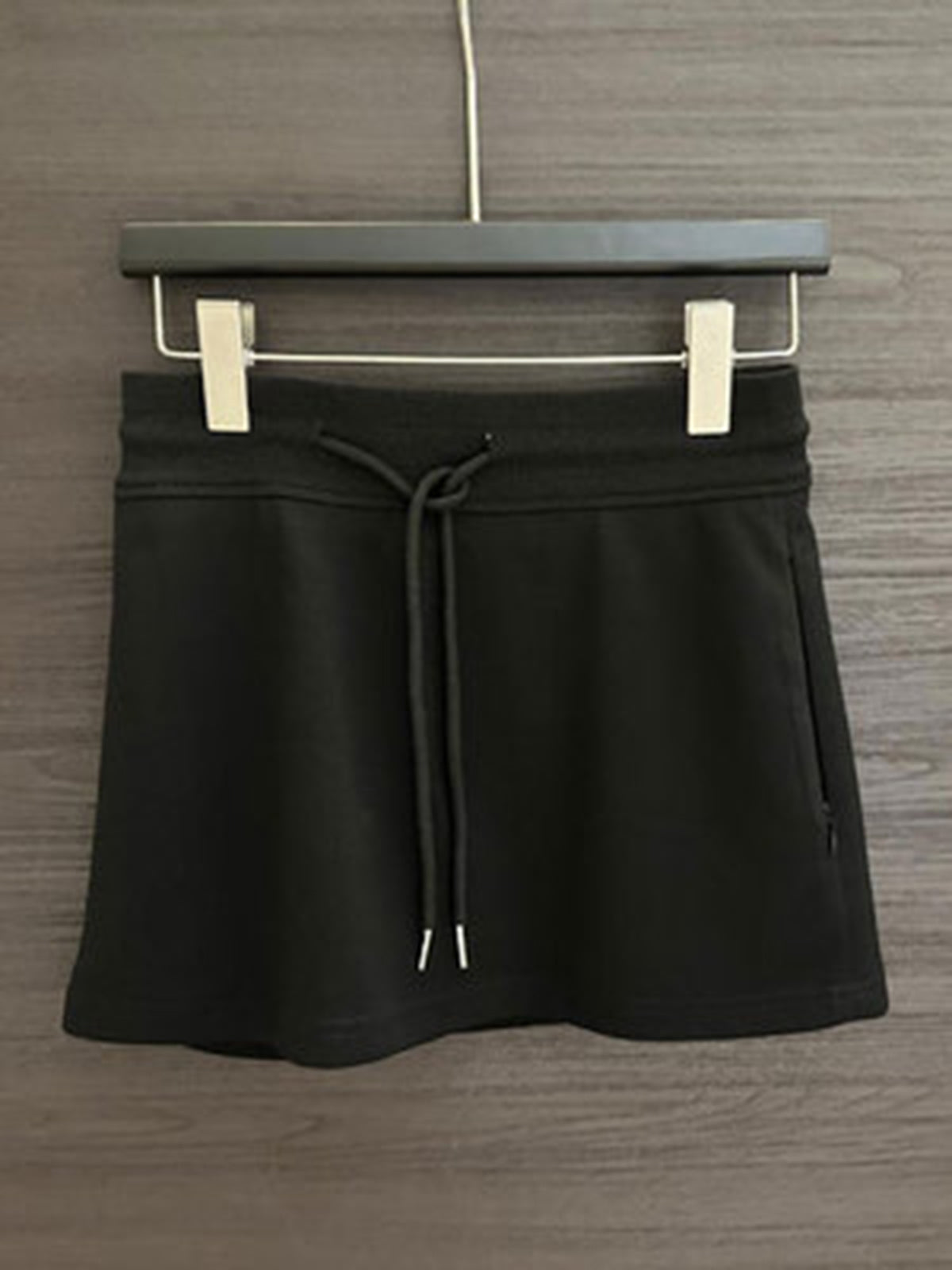 2024 Summer Wear New Arrival Drawstring Sweatshirt Cotton A- line Skirt Women's Casual Sports Skirt (Containing Safety Pants)