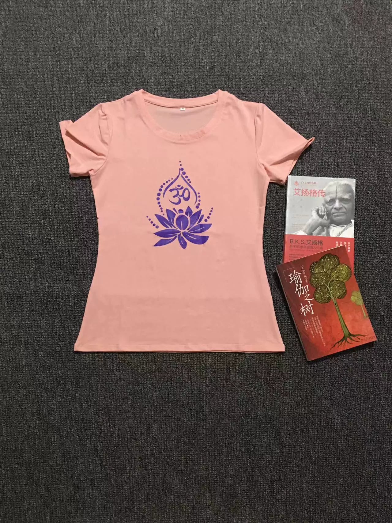 Verão Nova Chegada Iyengar Yoga Roupas Manga Curta Camiseta Top Feminino Silm Fino Algodão Elástico Alto Absorção de Transpiração Propriedade Boa