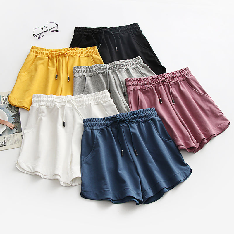 Thin High Waist Student Home Casual Sports Shorts