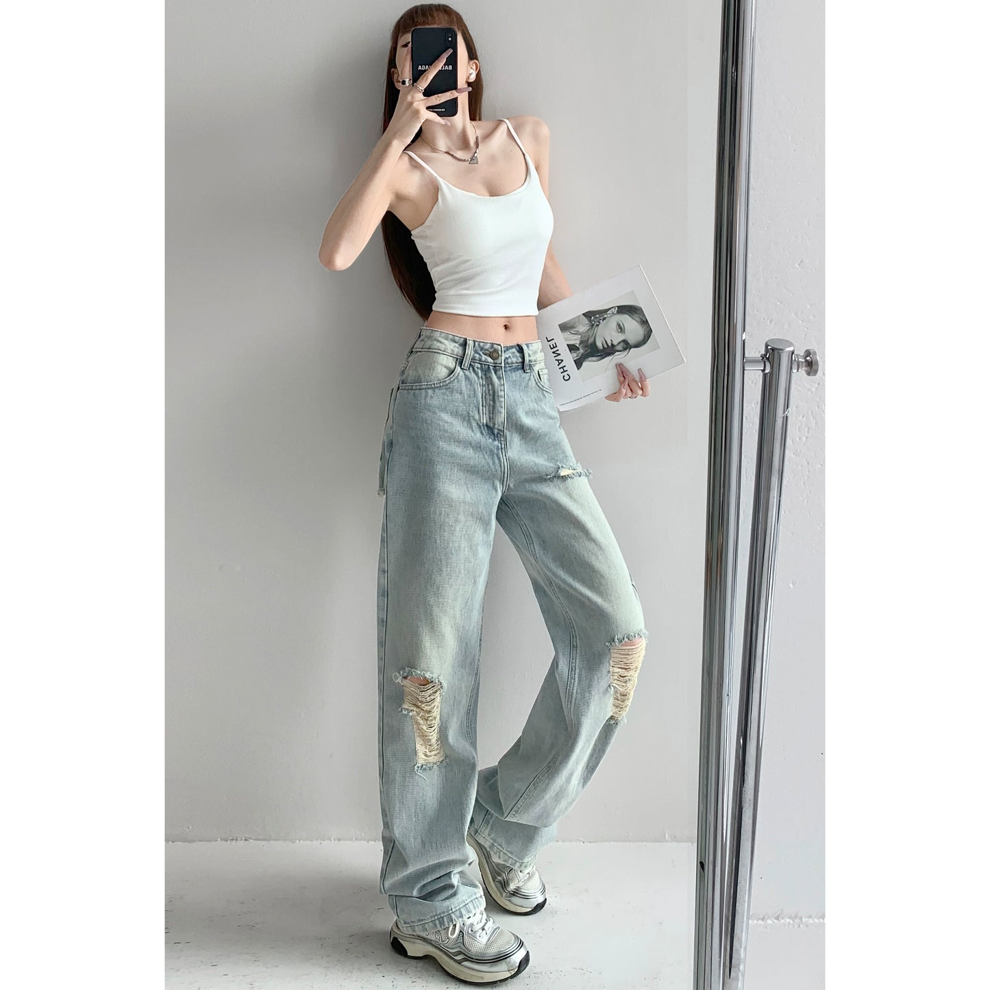 Comfortable Retro Washed Women's Summer Trendy Jeans