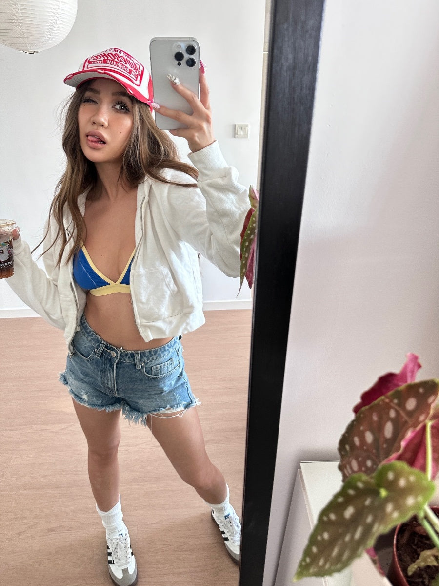 High Waist Wash Distressed Daily Style Casual Denim Shorts