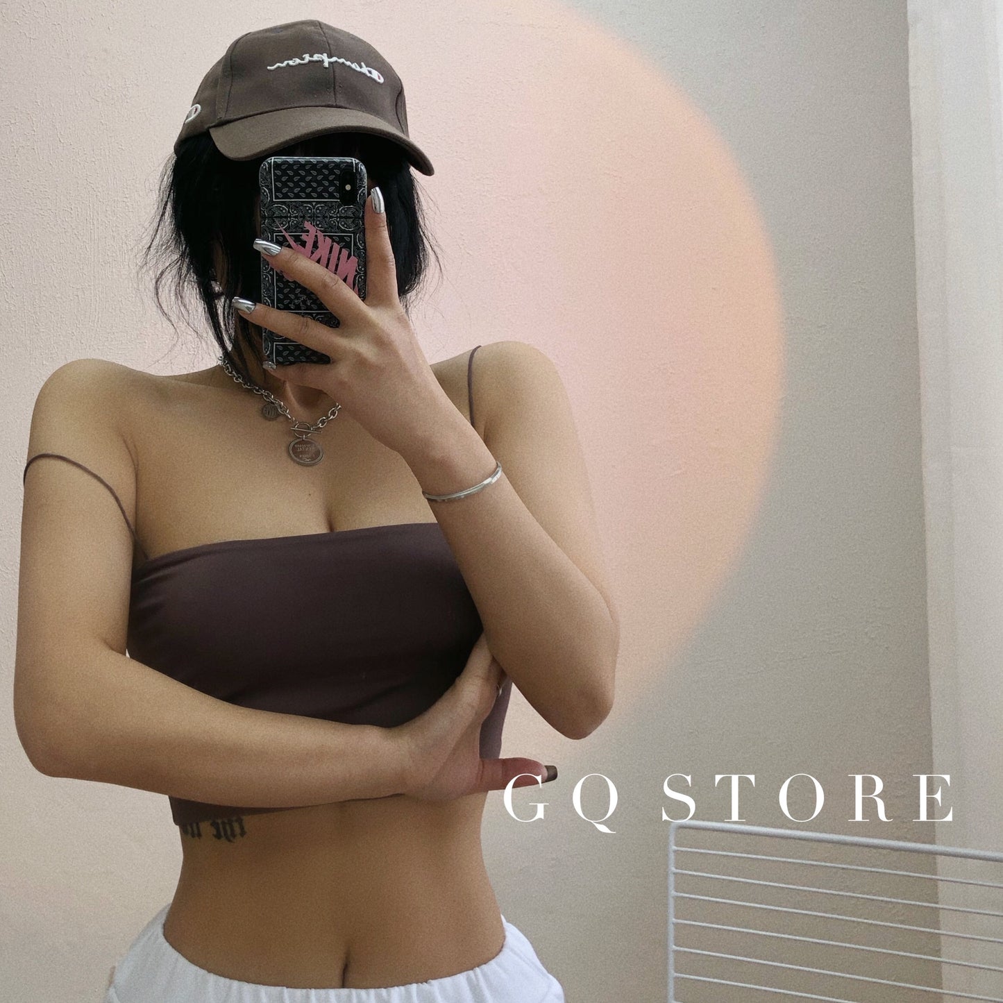 Gqstore Flat Double-Layer High Waist Sexy Sling