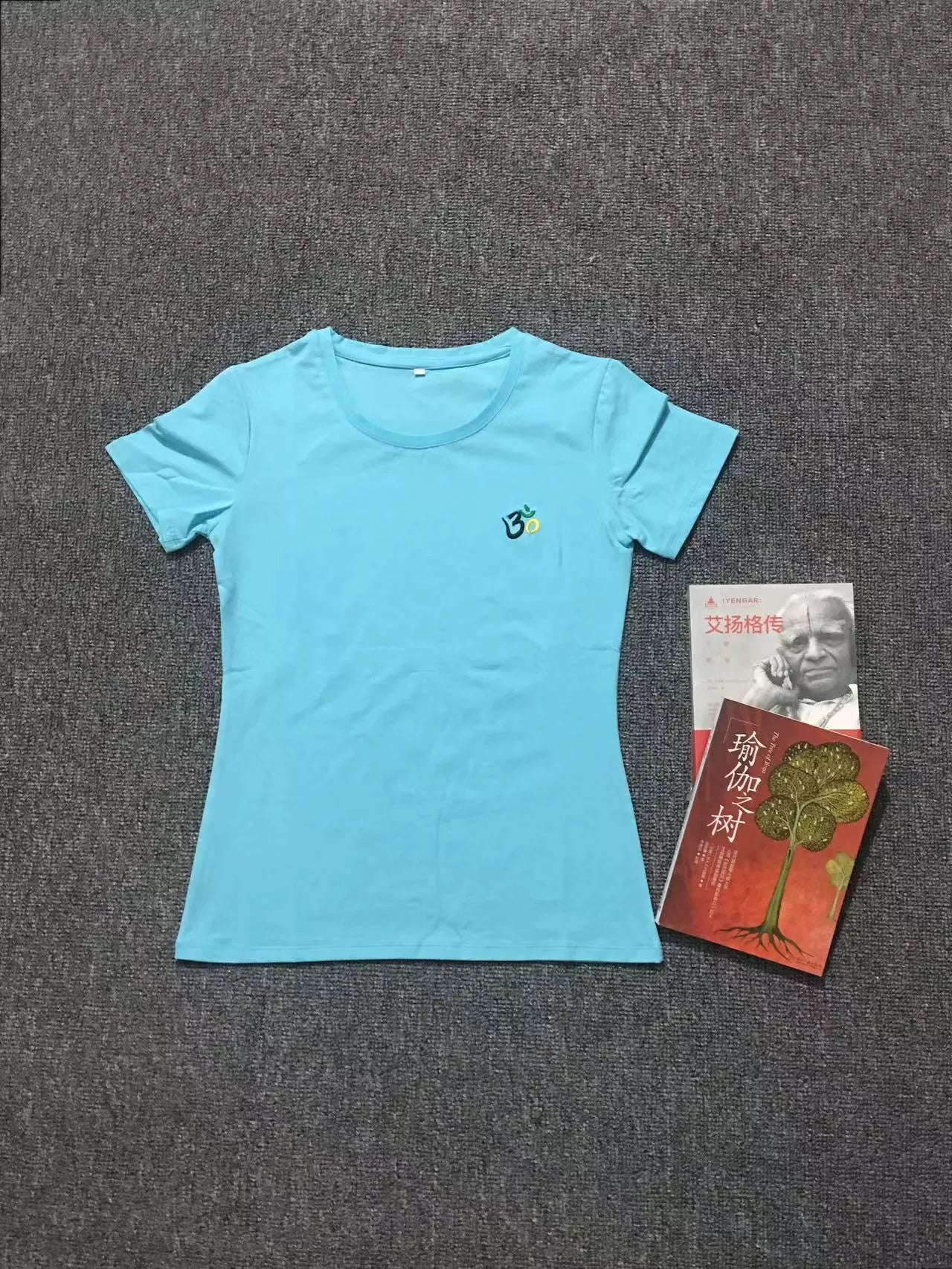 Verão Nova Chegada Iyengar Yoga Roupas Manga Curta Camiseta Top Feminino Silm Fino Algodão Elástico Alto Absorção de Transpiração Propriedade Boa