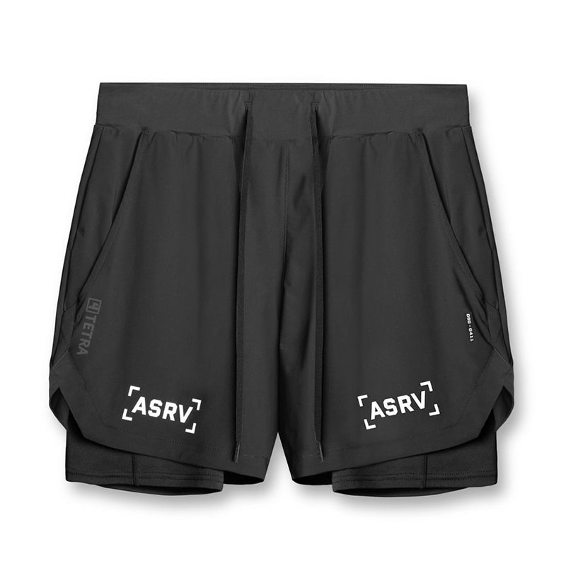 American Fashion Brand Double-Layer Two-in-One Sports Shorts