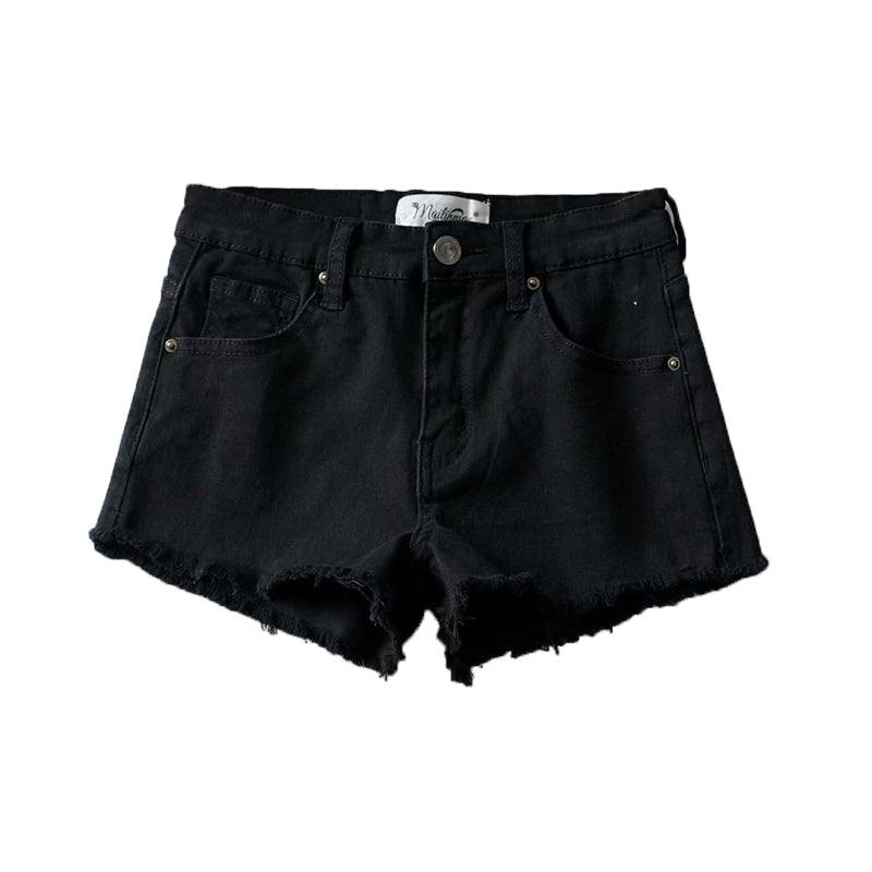 Jeans 2023 Summer Wear New Sexy Tight Black Denim Shorts Denim Shorts Women's Stretch All-Matching Sheath High Waist Hot Pants