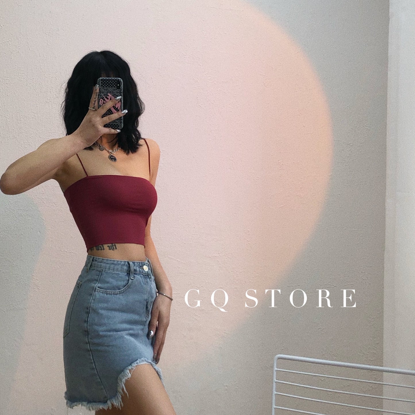 Gqstore Flat Double-Layer High Waist Sexy Sling