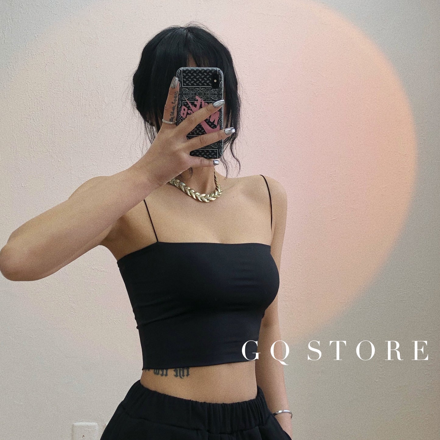 Gqstore Flat Double-Layer High Waist Sexy Sling