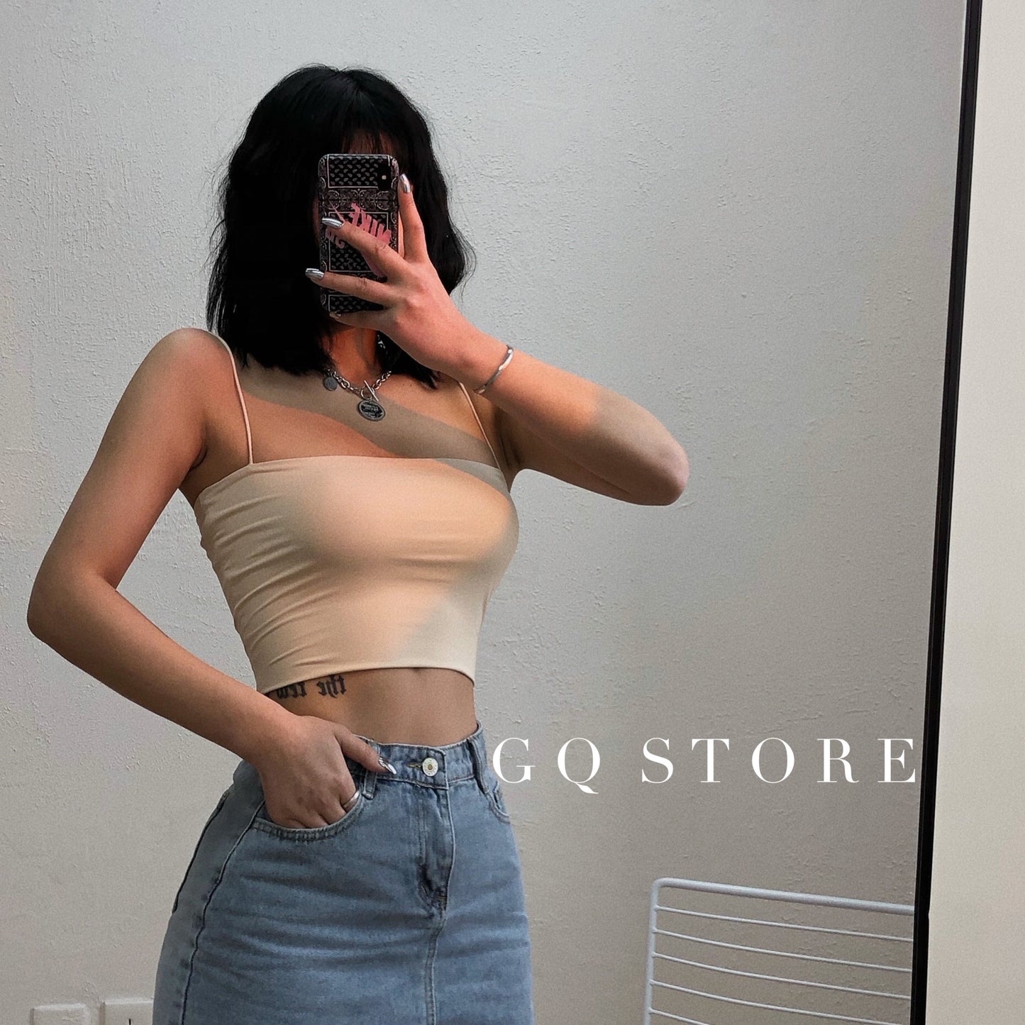 Gqstore Flat Double-Layer High Waist Sexy Sling