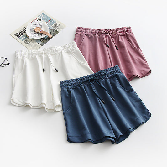 Thin High Waist Student Home Casual Sports Shorts