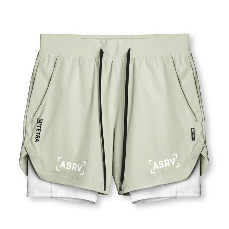 American Fashion Brand Double-Layer Two-in-One Sports Shorts