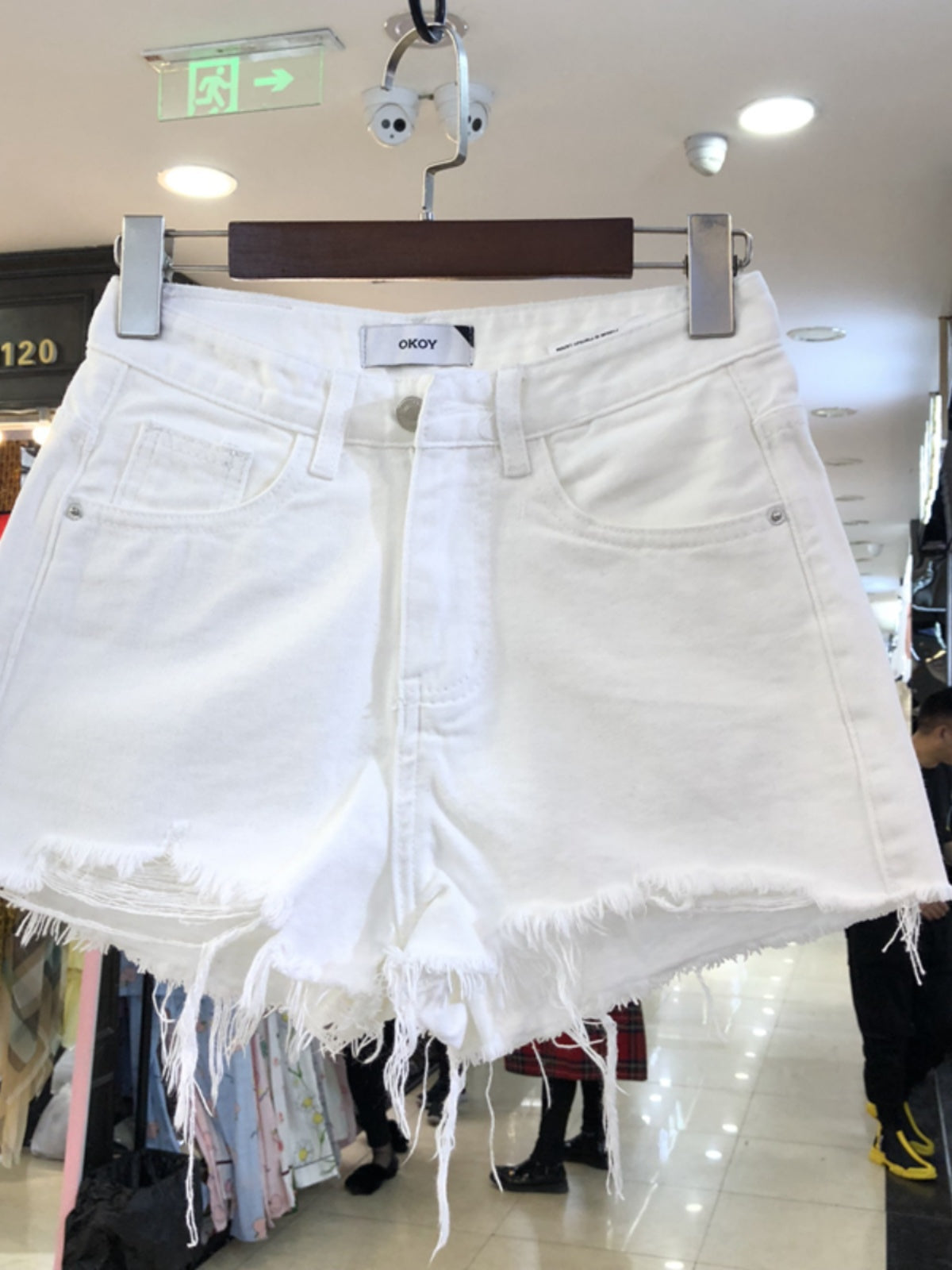 Autumn 2024 New Arrival Plus Size Plus Size Ladies White High-Waist Denim Shorts Female Student All-Matching Wide Leg A- line Hot Pants Ins Tide