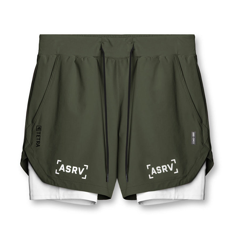 American Fashion Brand Double-Layer Two-in-One Sports Shorts