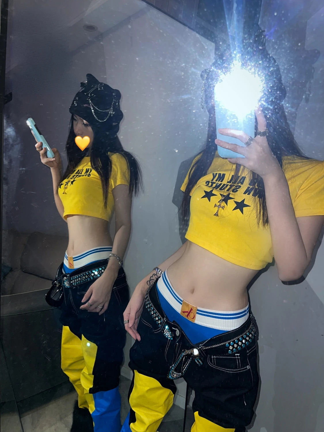 Y2K Millennium Retro Harajuku Alphabet Print Crop Top Women Short Hot Girl Top with Navel Exposed and Short Sleeved T Shirt