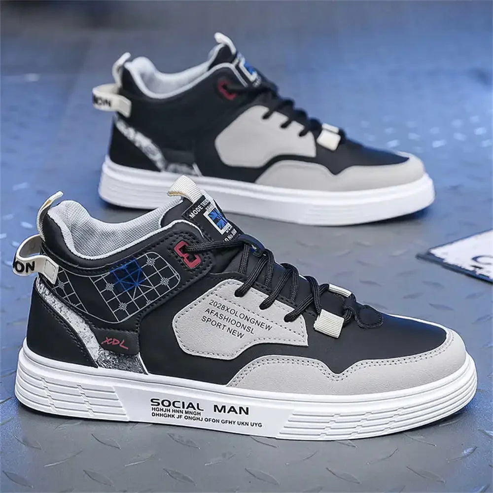 Slip Resistant Round Tip Mens Black Sneakers Casual Home Shoes Man New Sport Special Wide Imported Fashionable Clearance