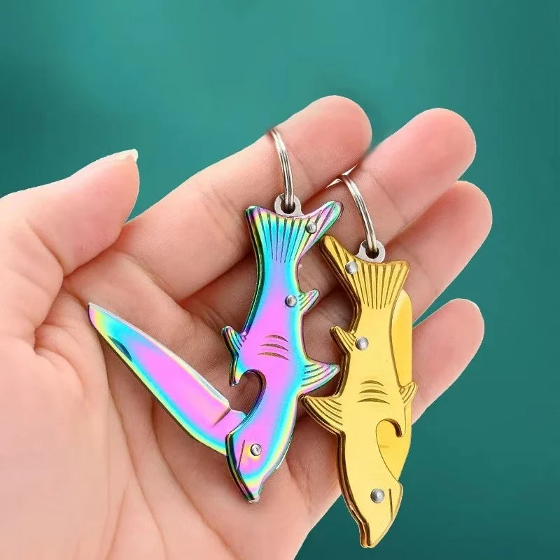 Mini small sharp knife,outdoor portable self-defense detachable express keychain pendant folding knife,EDC multifunctional knife