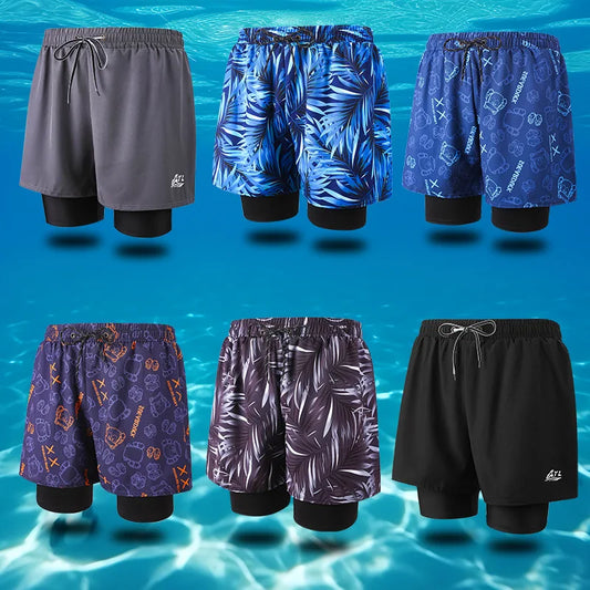 Men's Anti-embarrassment Men's Swimming Trunks Sun Protection Boys' Swimming Equipment Hot Spring Swimming Trunks Beach Trunks