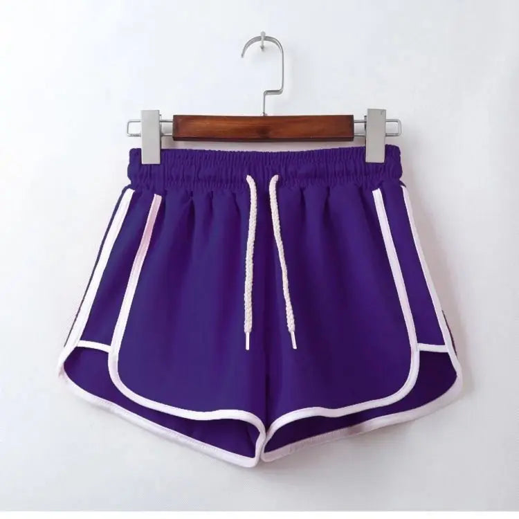 Summer new casual women's fitness jogging running breathable plus size shorts