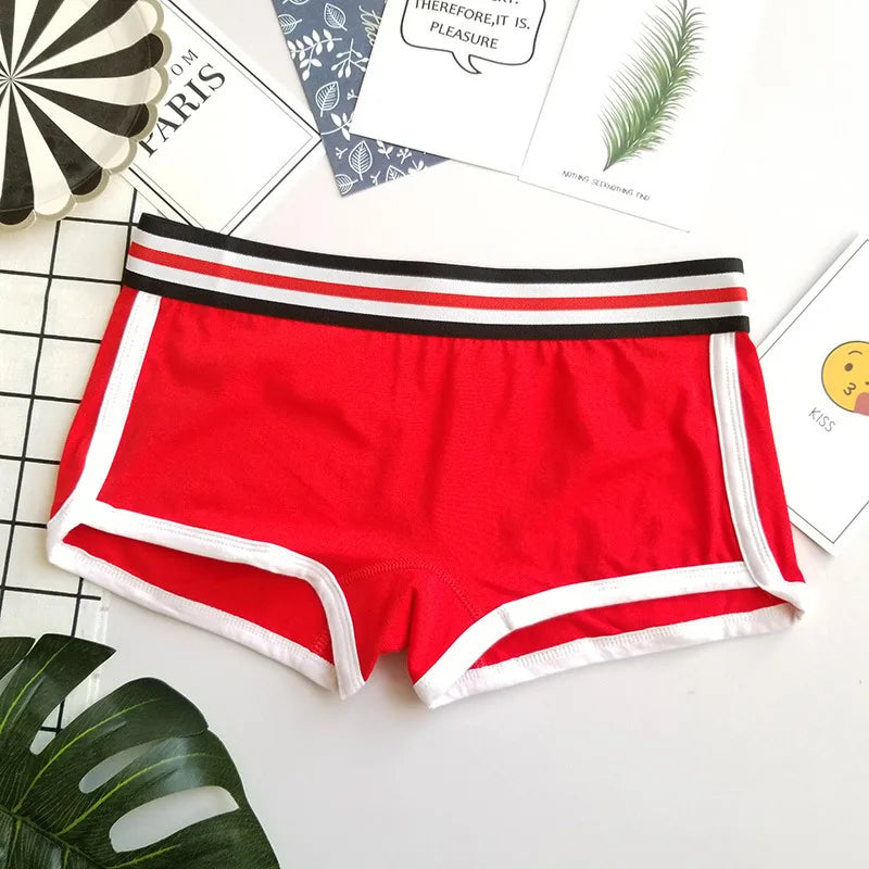 NEW Women Ultra Soft Cotton Boyshorts Fashion Panties Boxer Briefs For Women Walk Out Fitness UnderwearGirls Hot Sports Shorts