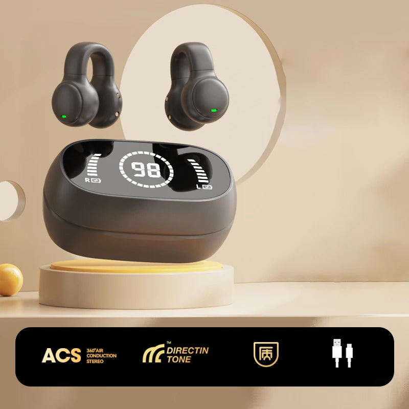 High Quality Explosive Bone Conduction Bluetooth Earphones Without In Ear M47 Wireless Sports Clip On TWS Smart Earphones