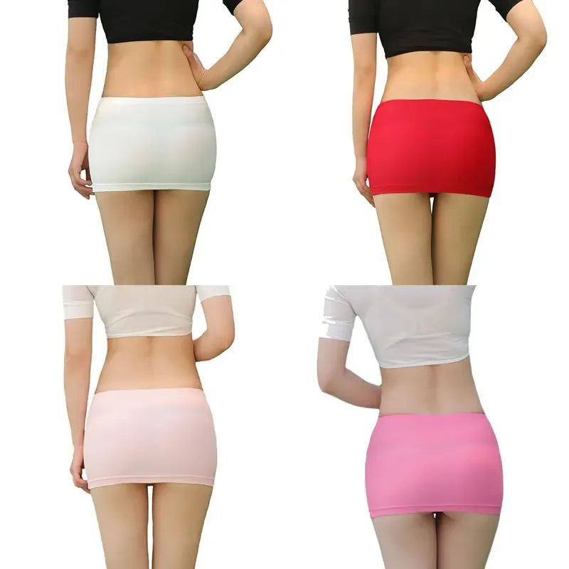 New Micro Mini Skirts Summer Sexy Girls Skirts Fashion Slim Party Skirt Tight Mini Skirts Office Solid Hip Short Skirt