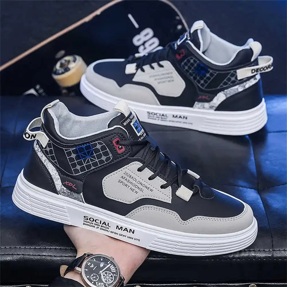 Slip Resistant Round Tip Mens Black Sneakers Casual Home Shoes Man New Sport Special Wide Imported Fashionable Clearance