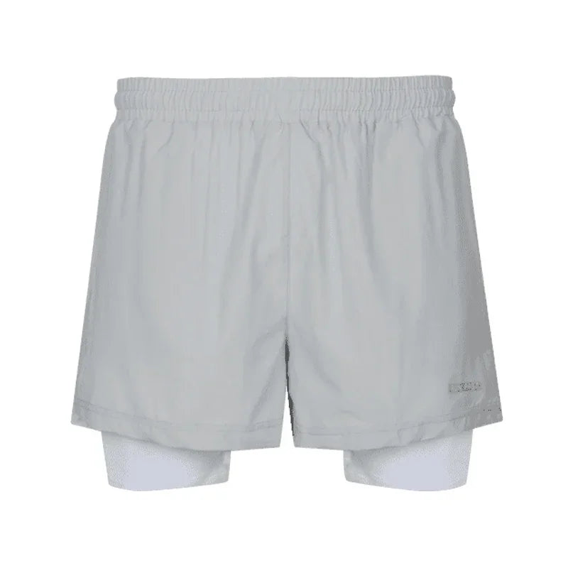 Calças de moletom masculinas 2 em 1, novas calças de corrida, fitness, musculação, treino, secagem rápida, shorts de praia, shorts de corrida, calças de dois andares