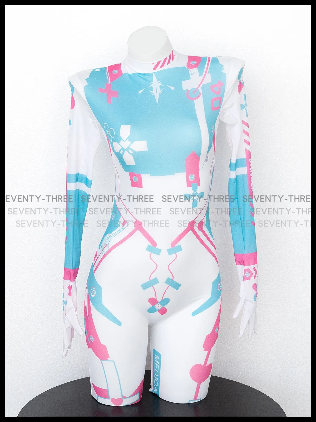 Women D.Va Cosplay Mechanical Sexy Bunny Jumpsuit and Bodystocking Sukumizu Costumes Swimwear Bodysuit Stocking Set