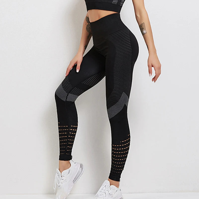 Seamless Yoga Pants High Waist Gym Leggings Women Sport Suit Flexible Fitness Female Tummy Control Running Workout Tights