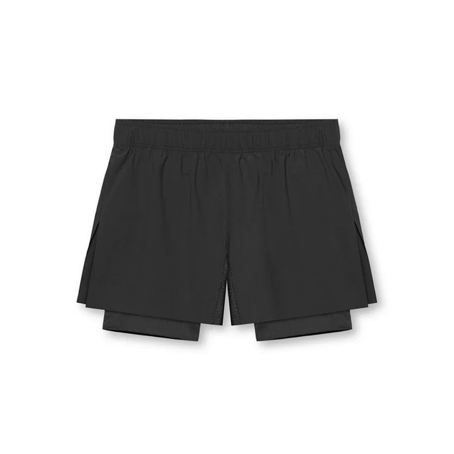 calças de moletom Treino de academia Novos shorts para o verão 2 em 1 Shorts de corrida masculinos de praia de secagem rápida